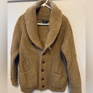 Vintage 90s J. Peterman Shawl Collar Cardigan